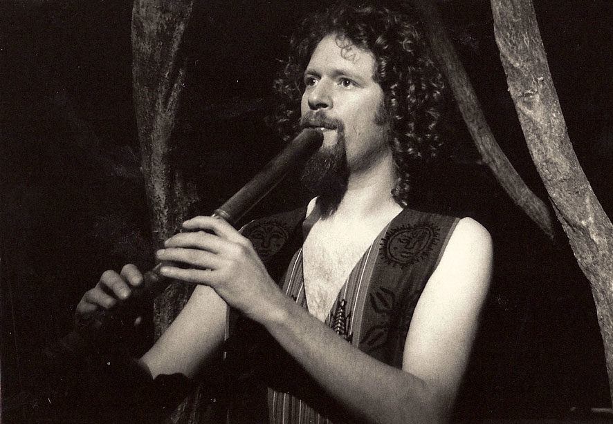 Adrian Freedman playing shakuhachi in The Dream of Odin