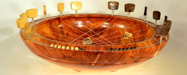 Sounding Bowl witn Orange wood. Image from souundingbowls.com